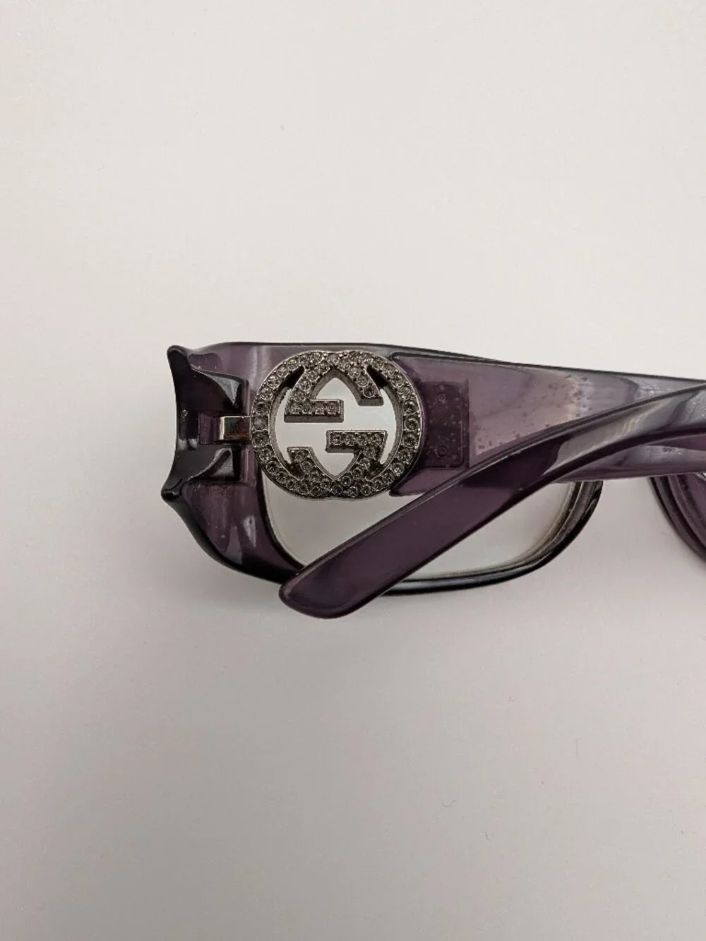 Gucci Glasses Purple Frame